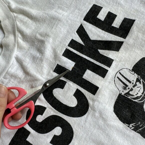 Vintage CHICAGO BEARS SHIRT Mens XL Dick Butkus Never Wore An Earring‎ Made USA - Picture 10 of 14